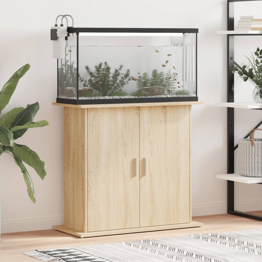 Aquariumstandaard Bewerkt Hout Eiken