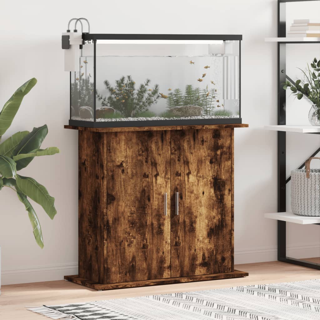 Aquariumstandaard Bewerkt Hout Eiken