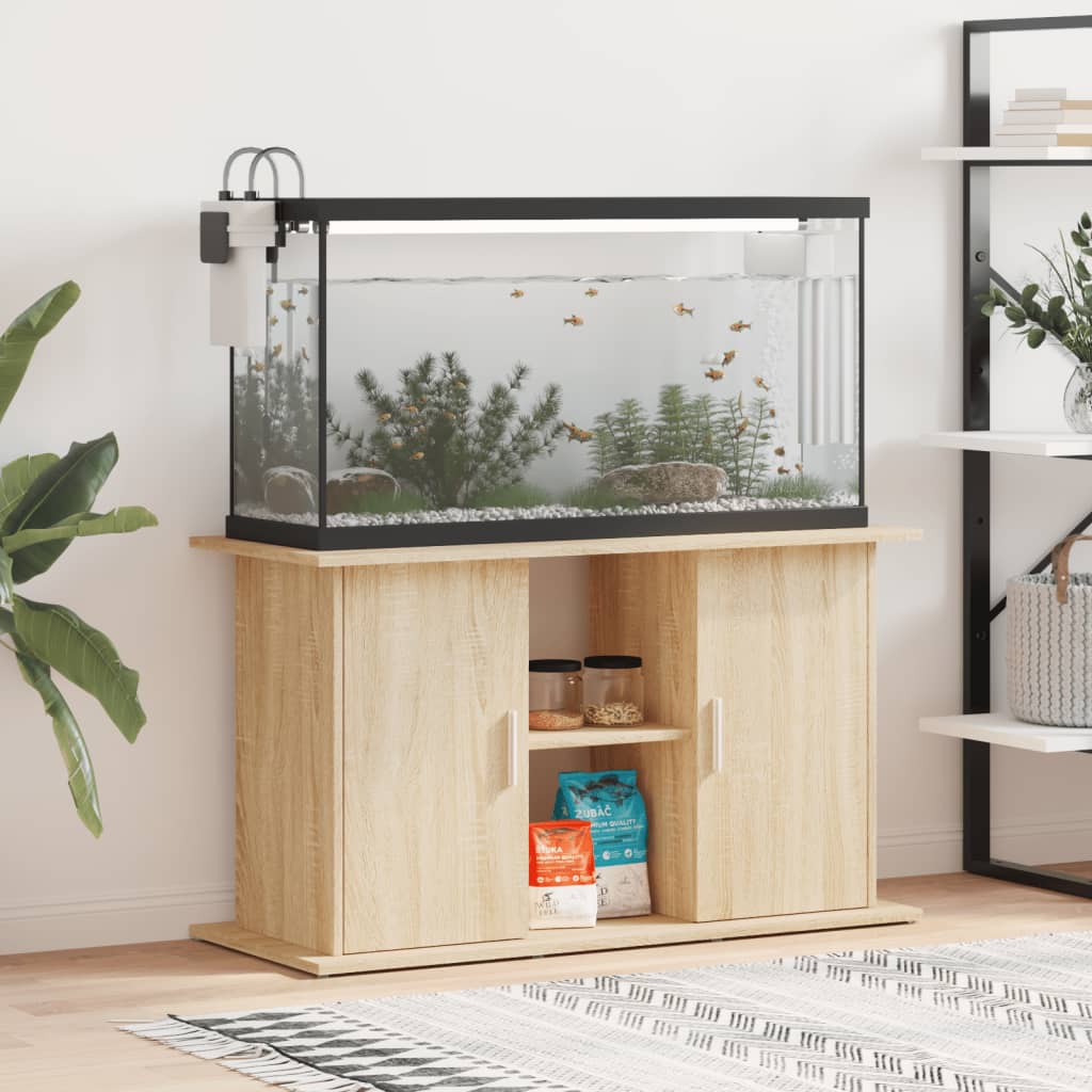 Aquariumstandaard Bewerkt Hout Eiken