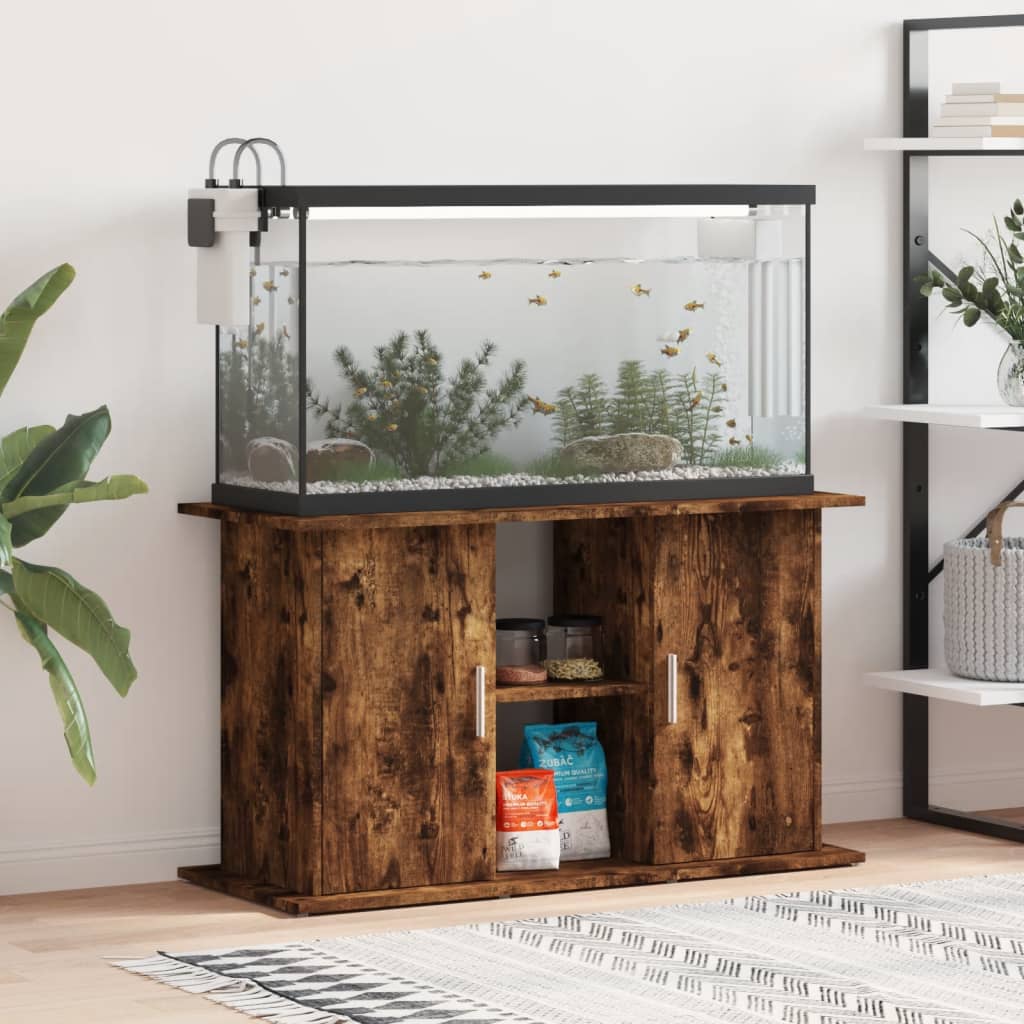 Aquariumstandaard Bewerkt Hout Eiken