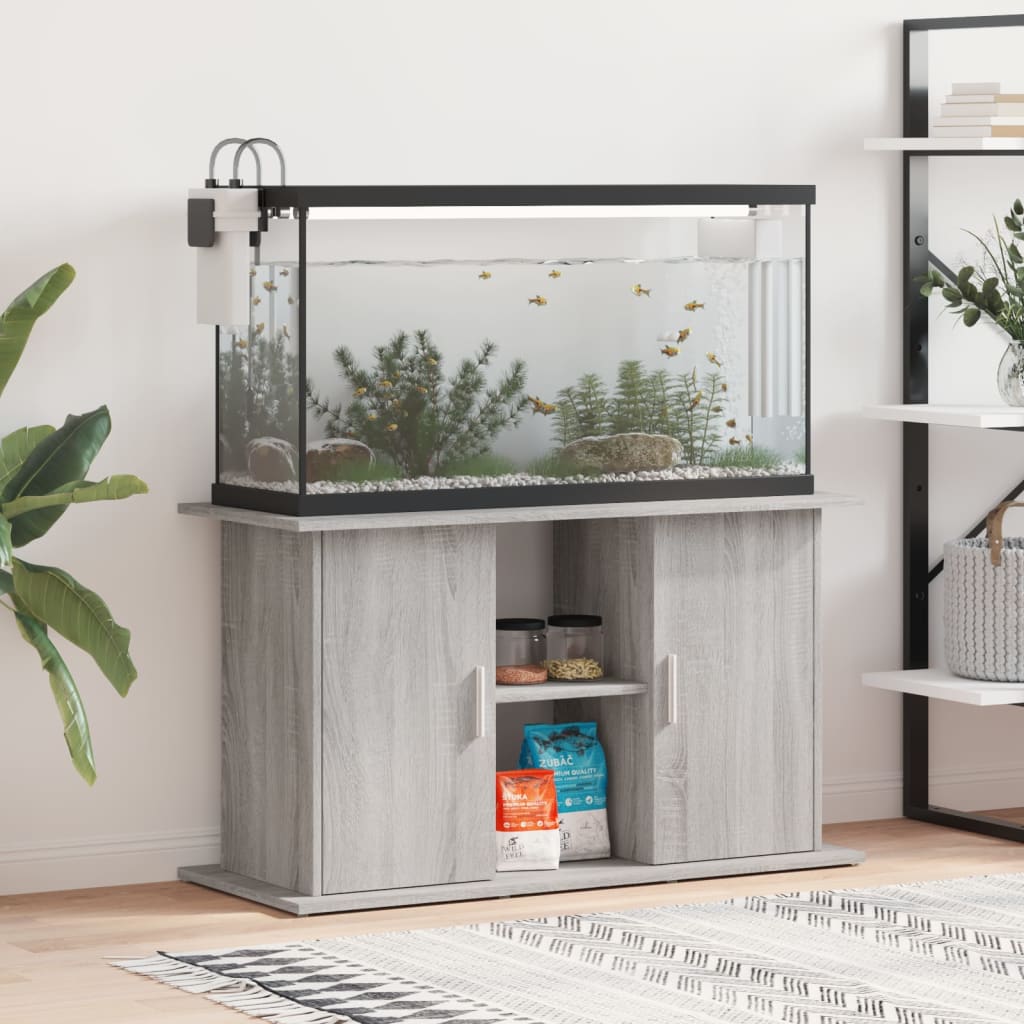 Aquariumstandaard Bewerkt Hout Eiken