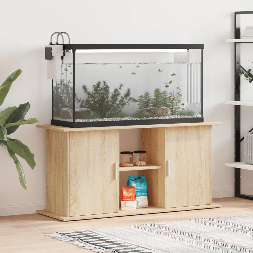 Aquariumstandaard Bewerkt Hout Eiken