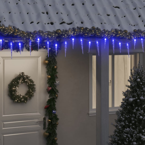 Kerstverlichting Ijspegel Met 40 Led's Acryl Blauw