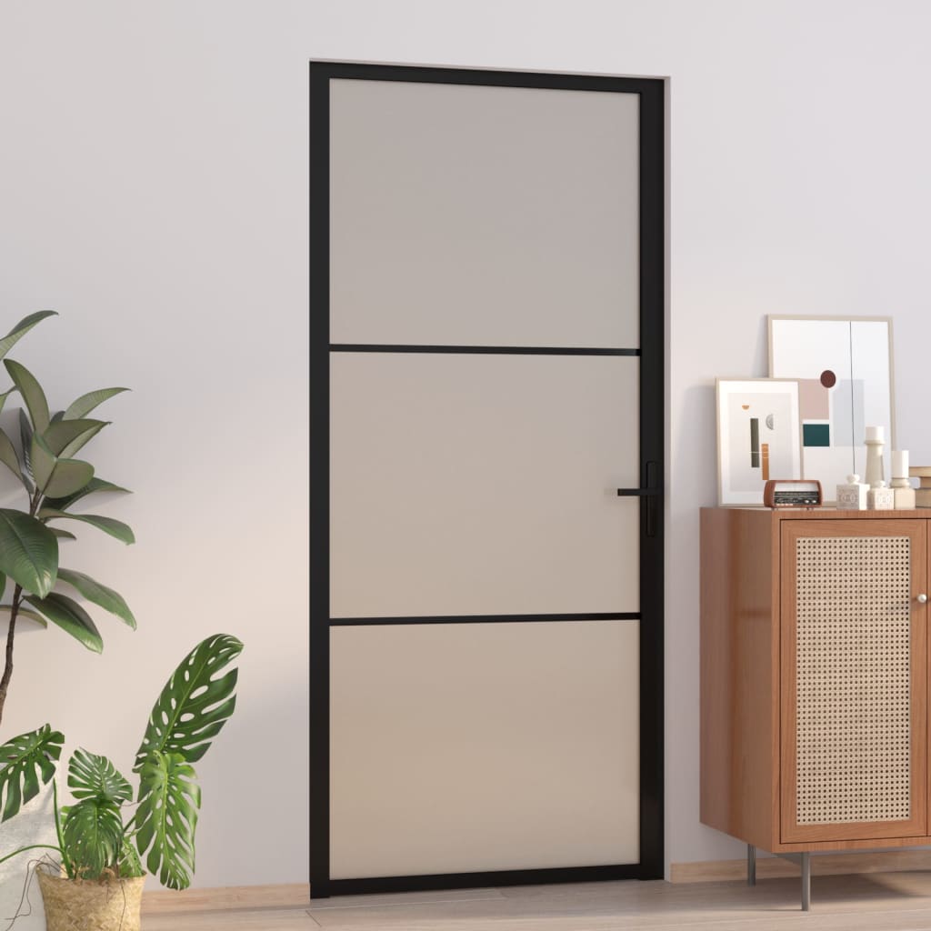 Binnendeur 93X201,5 Cm Esg-Glas En Aluminium