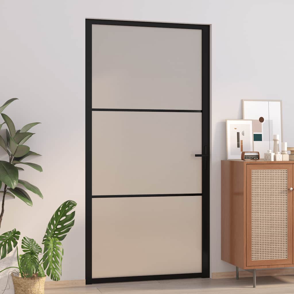 Binnendeur 93X201,5 Cm Esg-Glas En Aluminium