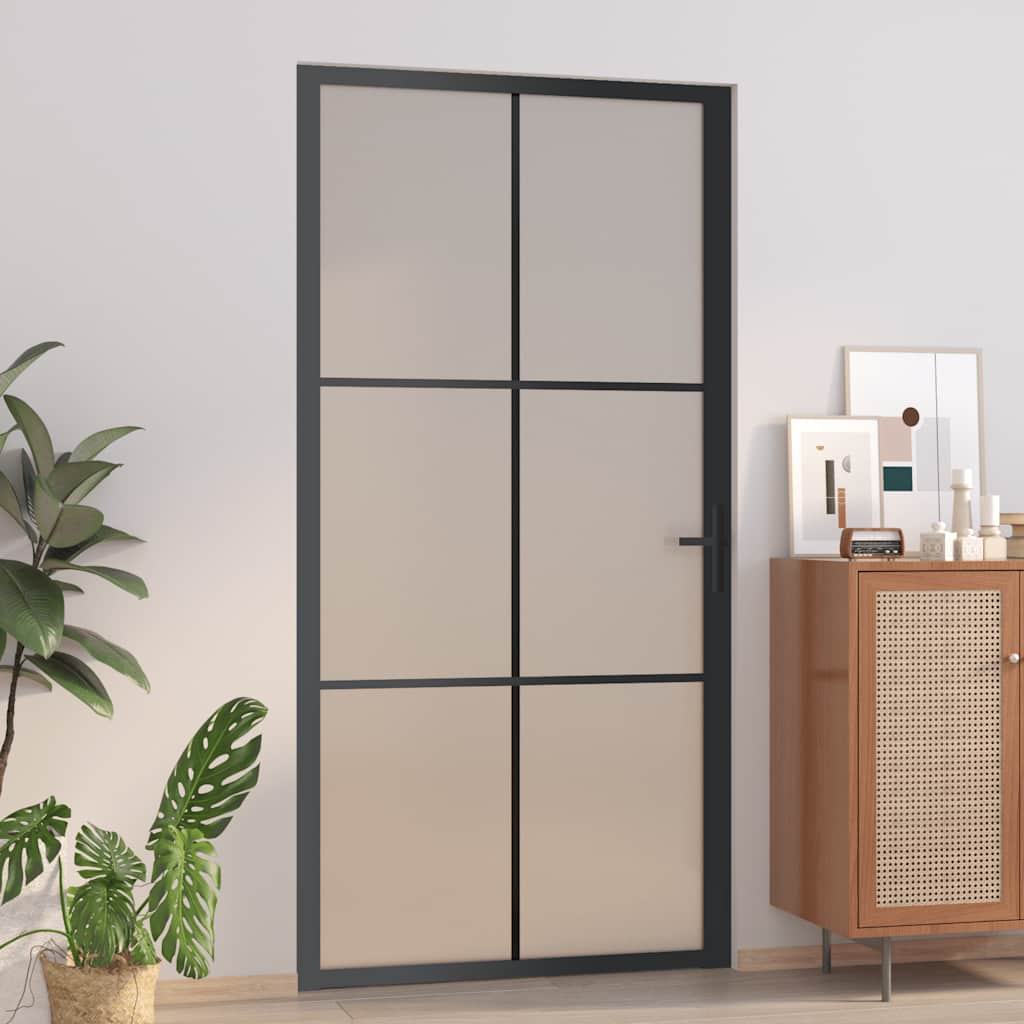 Binnendeur 93X201,5 Cm Esg-Glas En Aluminium