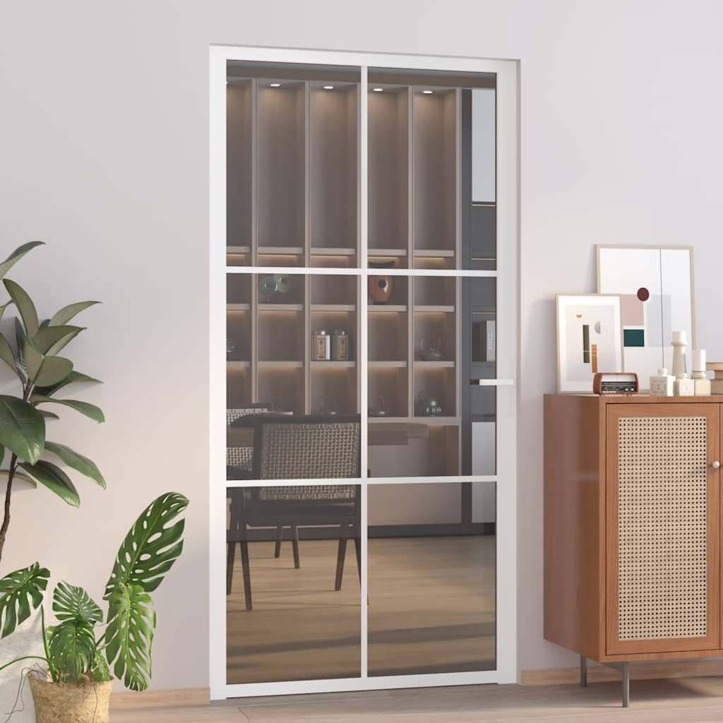 Binnendeur 93X201,5 Cm Esg-Glas En Aluminium