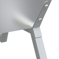 Barbecueplaat 118X42X30,5 Cm Roestvrij Staal Zilverkleurig