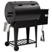 Pelletbarbecue Met Bodemplaat 94 Cm Ijzer Zwart