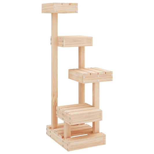 Kattenmeubel 45,5X49X103 Cm Massief Grenenhout