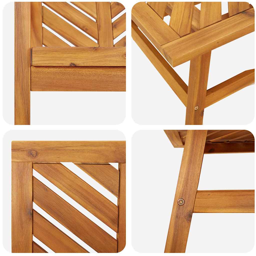 Tuin Lounge Set 2 Pcs Bruin Massief Acaciahout
