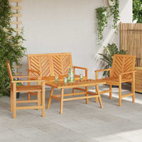 Tuin Lounge Set 2 Pcs Bruin Massief Acaciahout
