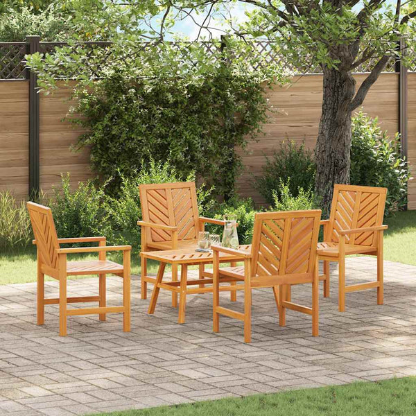 Tuin Lounge Set 2 Pcs Bruin Massief Acaciahout