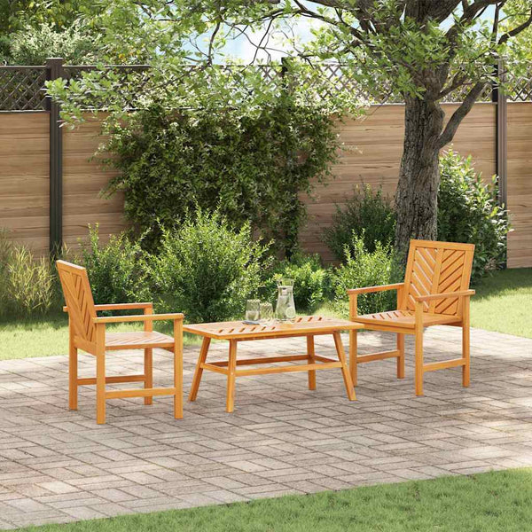 Tuin Lounge Set 2 Pcs Bruin Massief Acaciahout