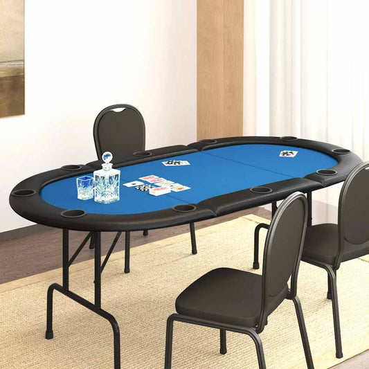 Pokertafel Voor 10 Spelers Inklapbaar 207X106X76 Cm