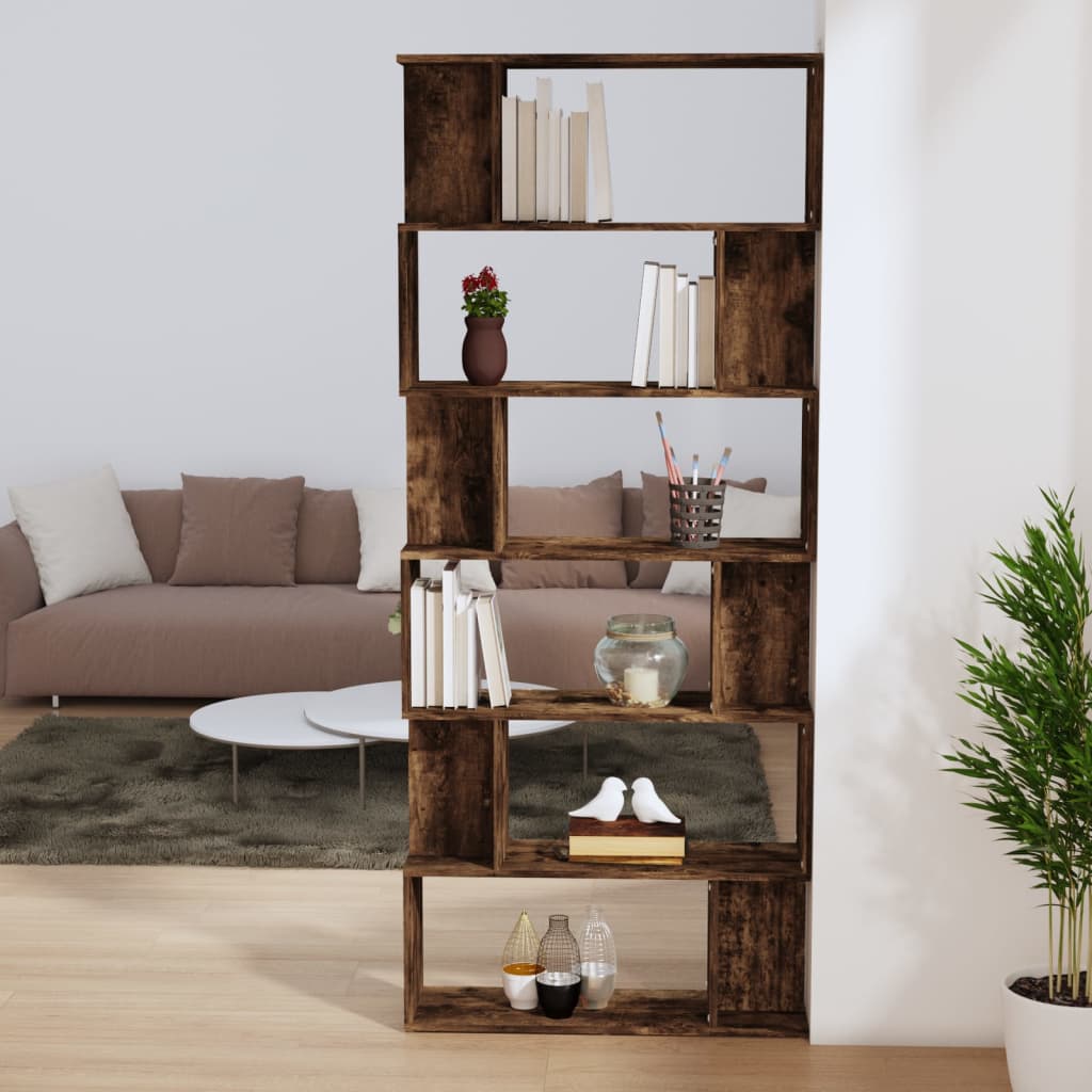 Boekenkast/Kamerscherm 80X24X192 Cm Bewerkt Hout