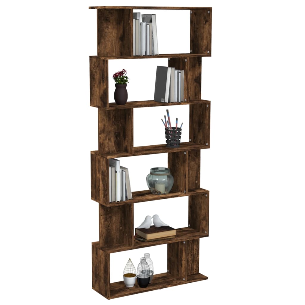 Boekenkast/Kamerscherm 80X24X192 Cm Bewerkt Hout