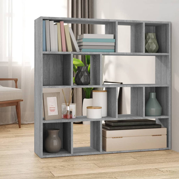 Boekenkast/Kamerscherm 105X24X102 Cm Artisanaal Eikenkleur