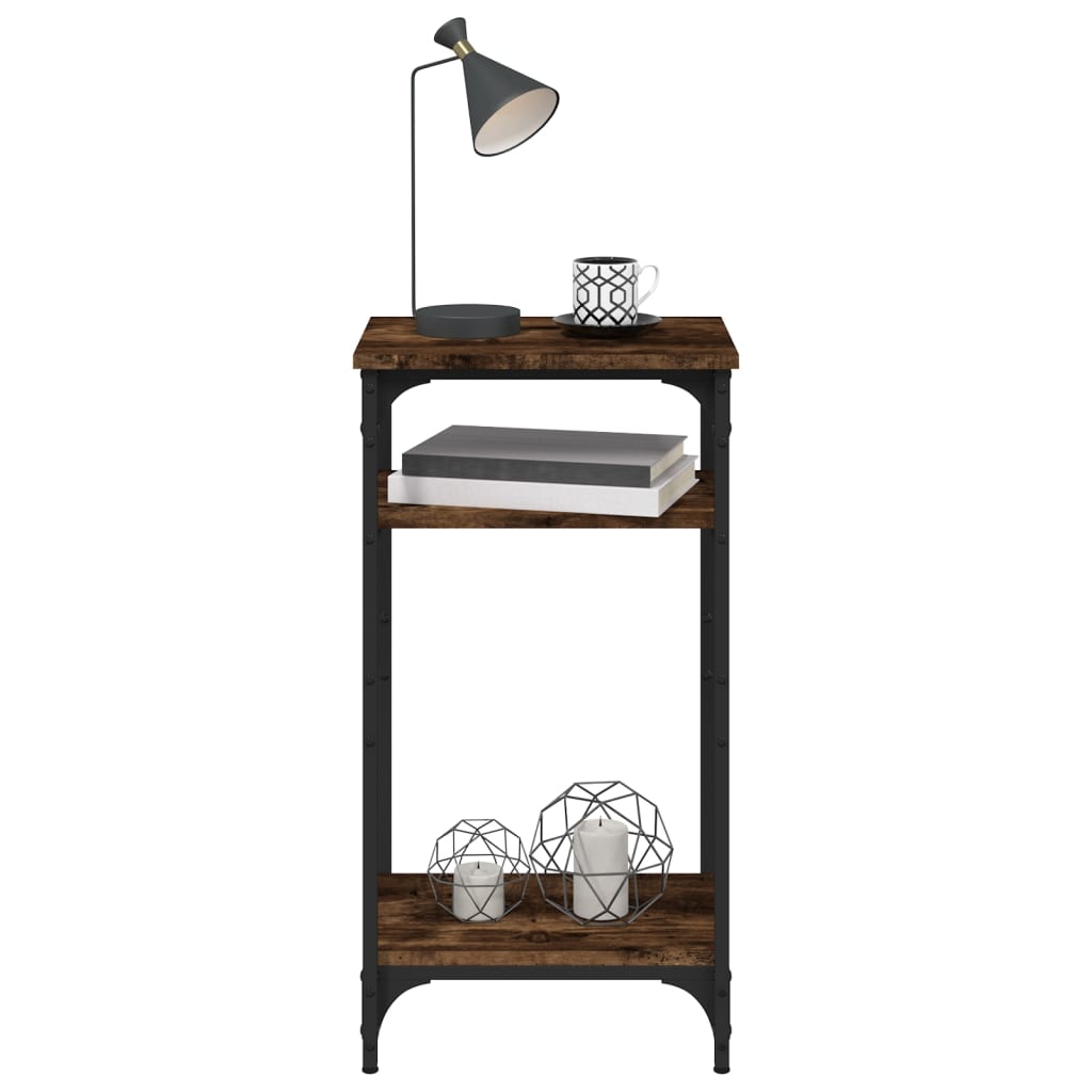 Bijzettafel Bewerkt Hout Kleurig