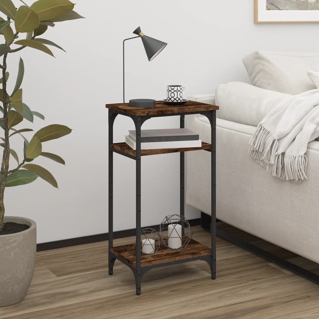 Bijzettafel Bewerkt Hout Kleurig