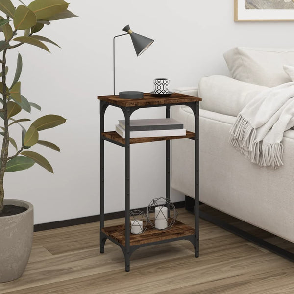 Bijzettafel Bewerkt Hout Kleurig