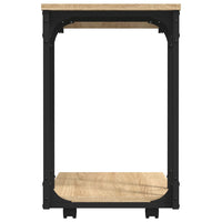 Bijzettafel Met Wieltjes 50X35X55,5 Cm Hout Kleurig