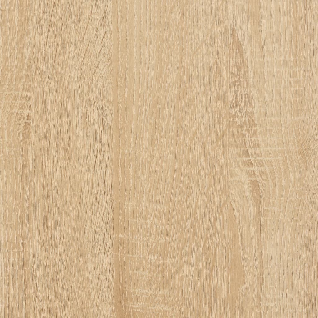 Bijzettafel Met Wieltjes 50X35X55,5 Cm Hout Kleurig