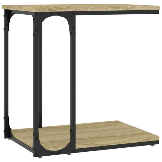 Bijzettafel Bewerkt Hout Kleurig