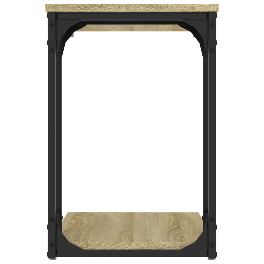 Bijzettafel Bewerkt Hout Kleurig