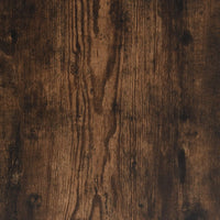 Bijzettafel 50X35X52 Cm Bewerkt Hout Gerookt Eikenkleurig