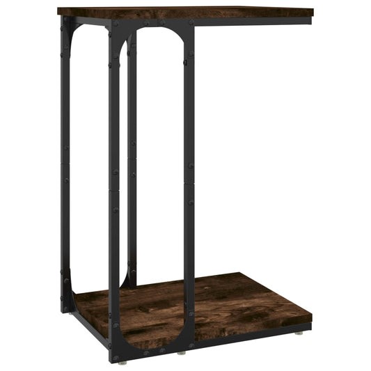 Bijzettafel Bewerkt Hout Kleurig