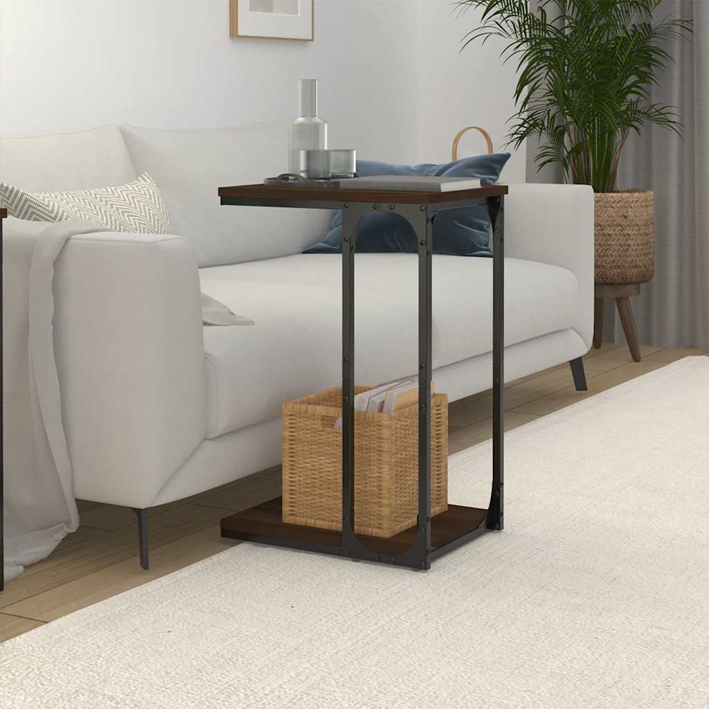Bijzettafel Bewerkt Hout