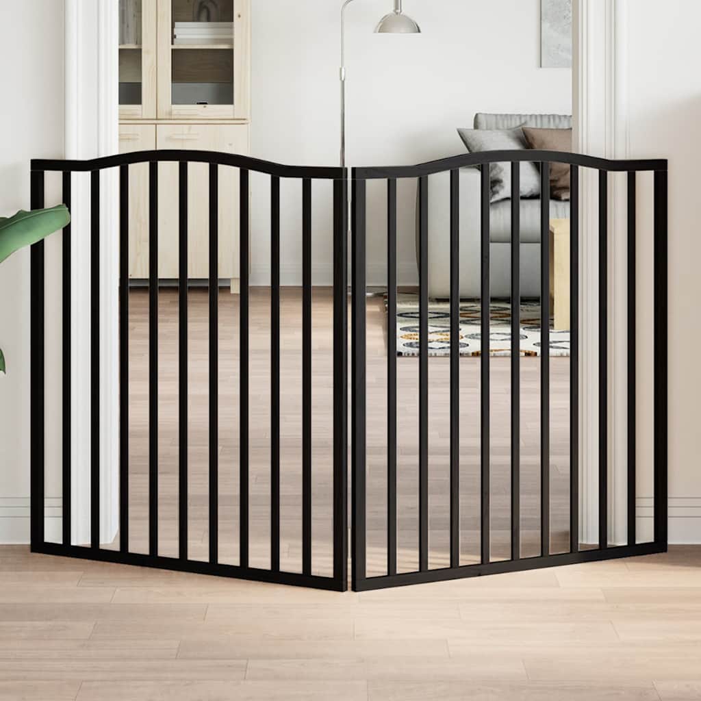 Hondenhek Inklapbaar 6 Panelen 300 Cm Populierenhout Bruin Eik