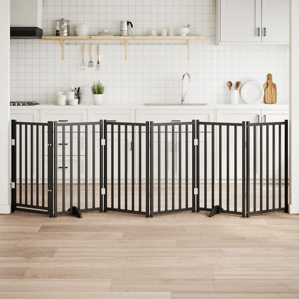 Hondenhek Inklapbaar 3 Panelen 150 Cm Massief Vurenhout
