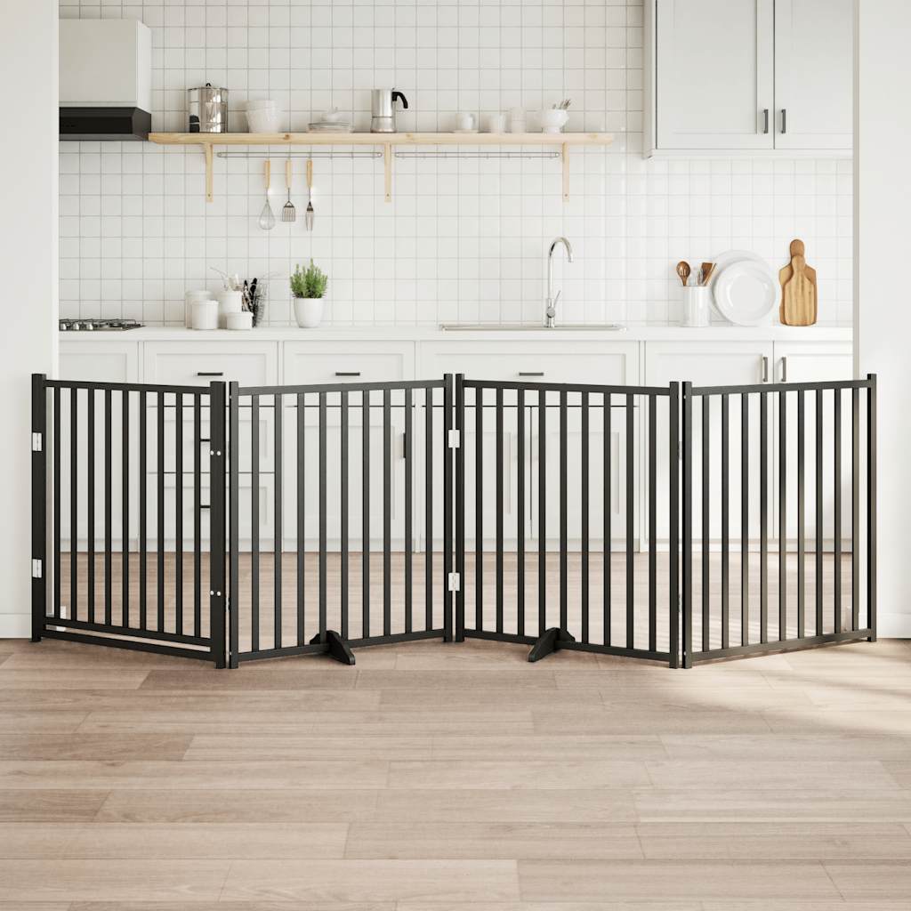 Hondenhek Inklapbaar 3 Panelen 150 Cm Massief Vurenhout