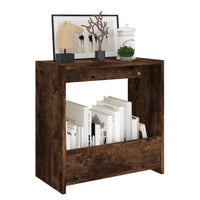 Bijzettafel 50X26X50 Cm Bewerkt Hout Kleurig