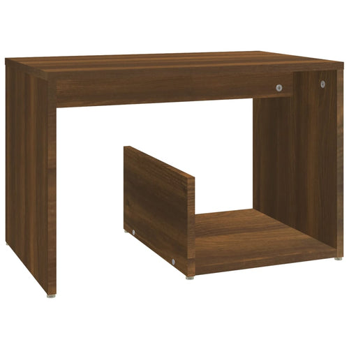 Bijzettafel 59X36X38 Cm Bewerkt Hout