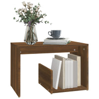 Bijzettafel 59X36X38 Cm Bewerkt Hout