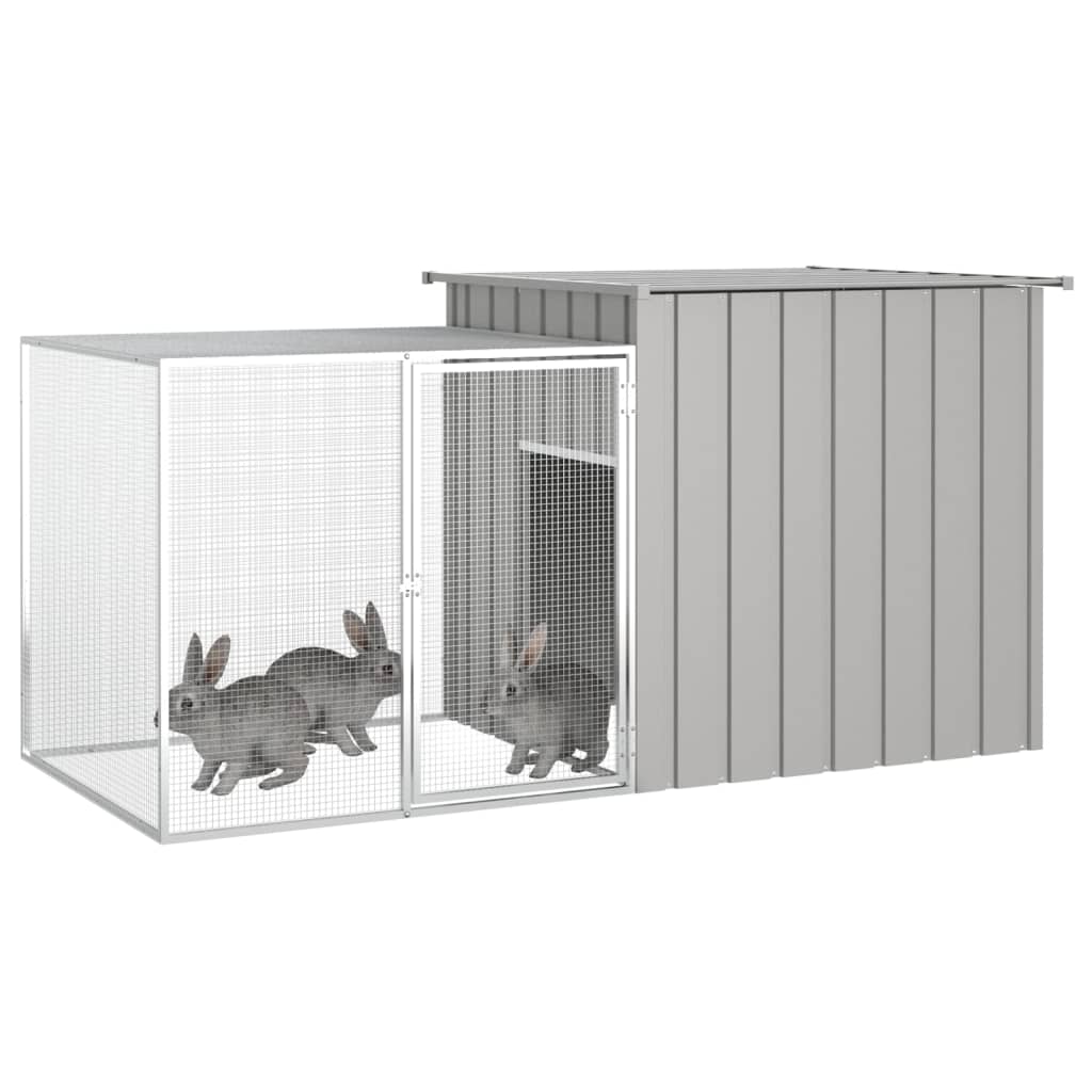 Konijnenhok 200X91X100 Cm Gegalvaniseerd Staal