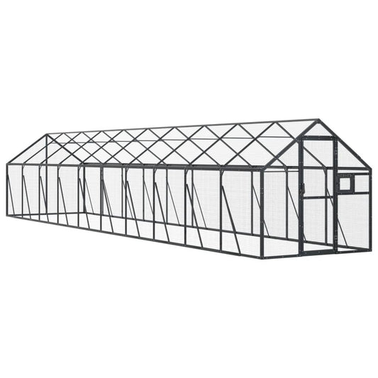 Volière 1,79X2X1,85 M Aluminium Kleurig