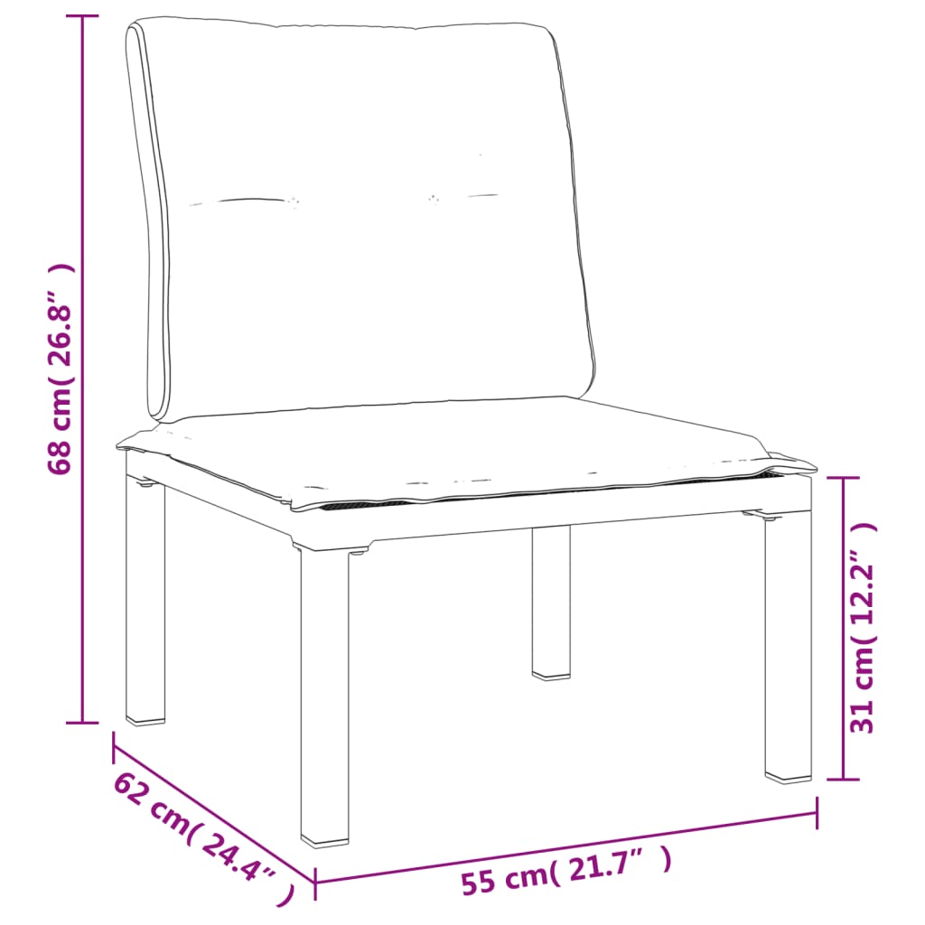 4-Delige Loungeset Poly Rattan Zwart En Grijs