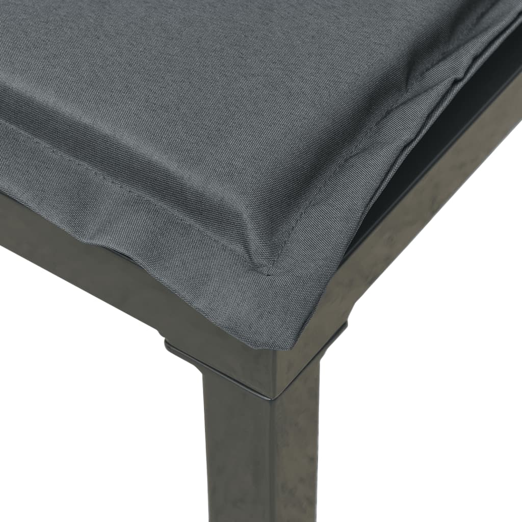 4-Delige Loungeset Poly Rattan Zwart En Grijs