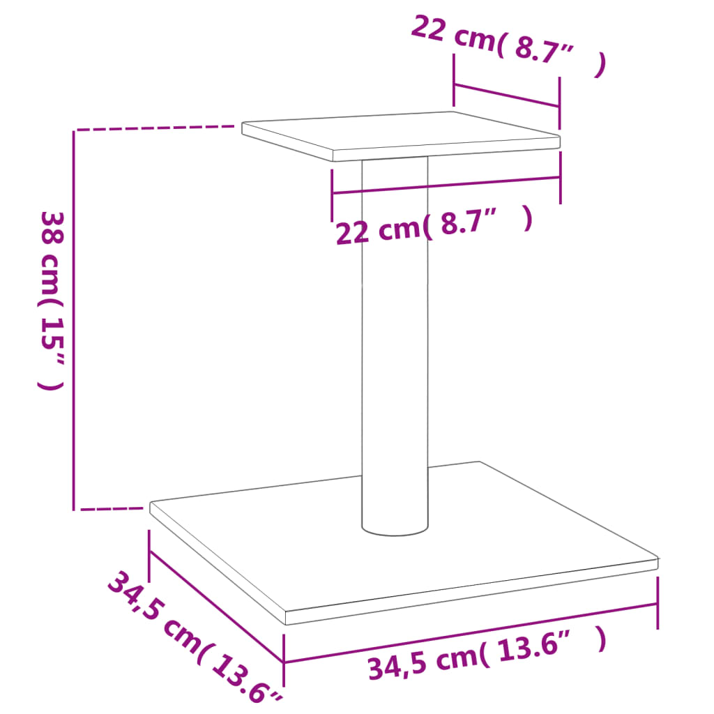 Krabpaal Met Platform 38 Cm