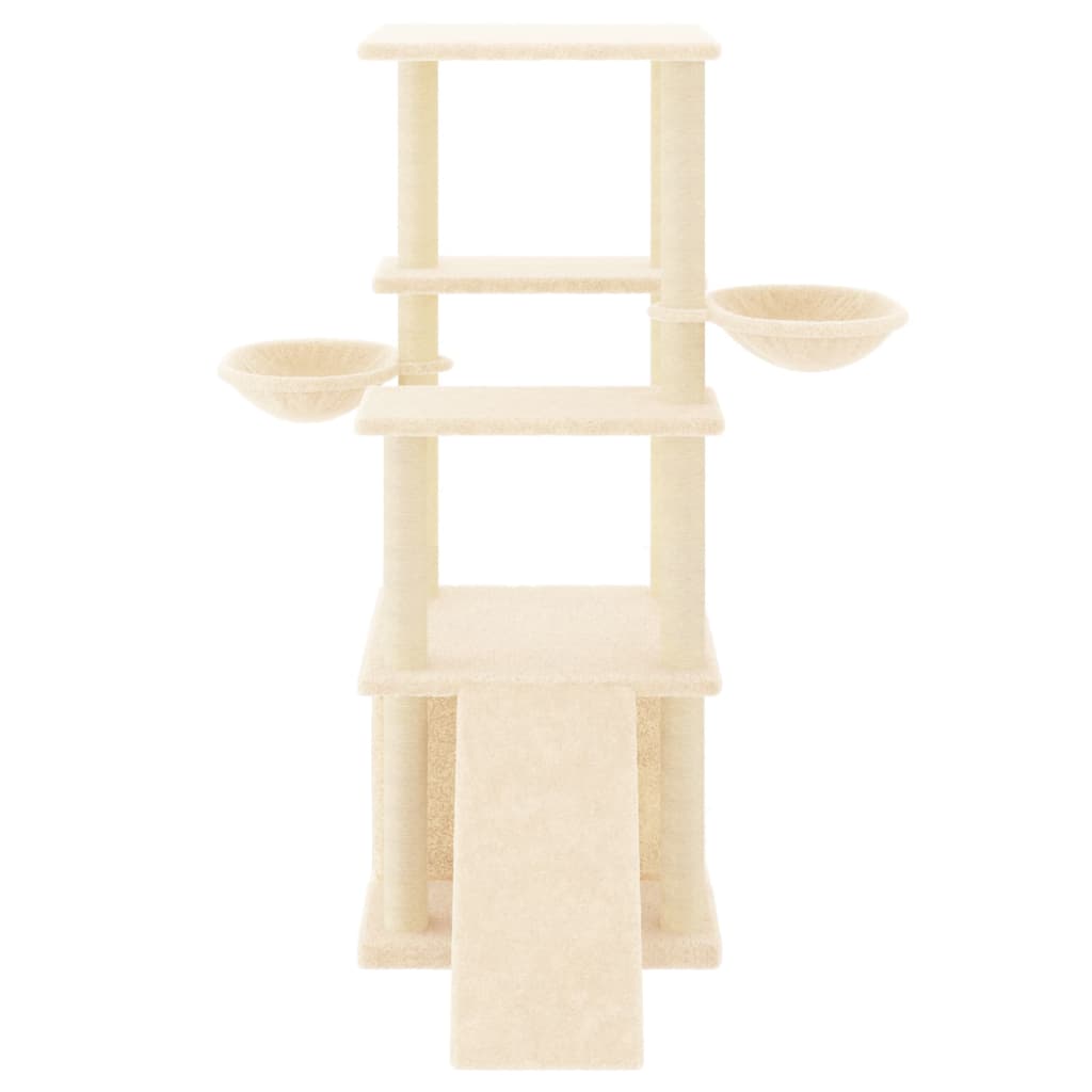 Kattenmeubel Met Sisal Krabpalen 133 Cm Kleurig