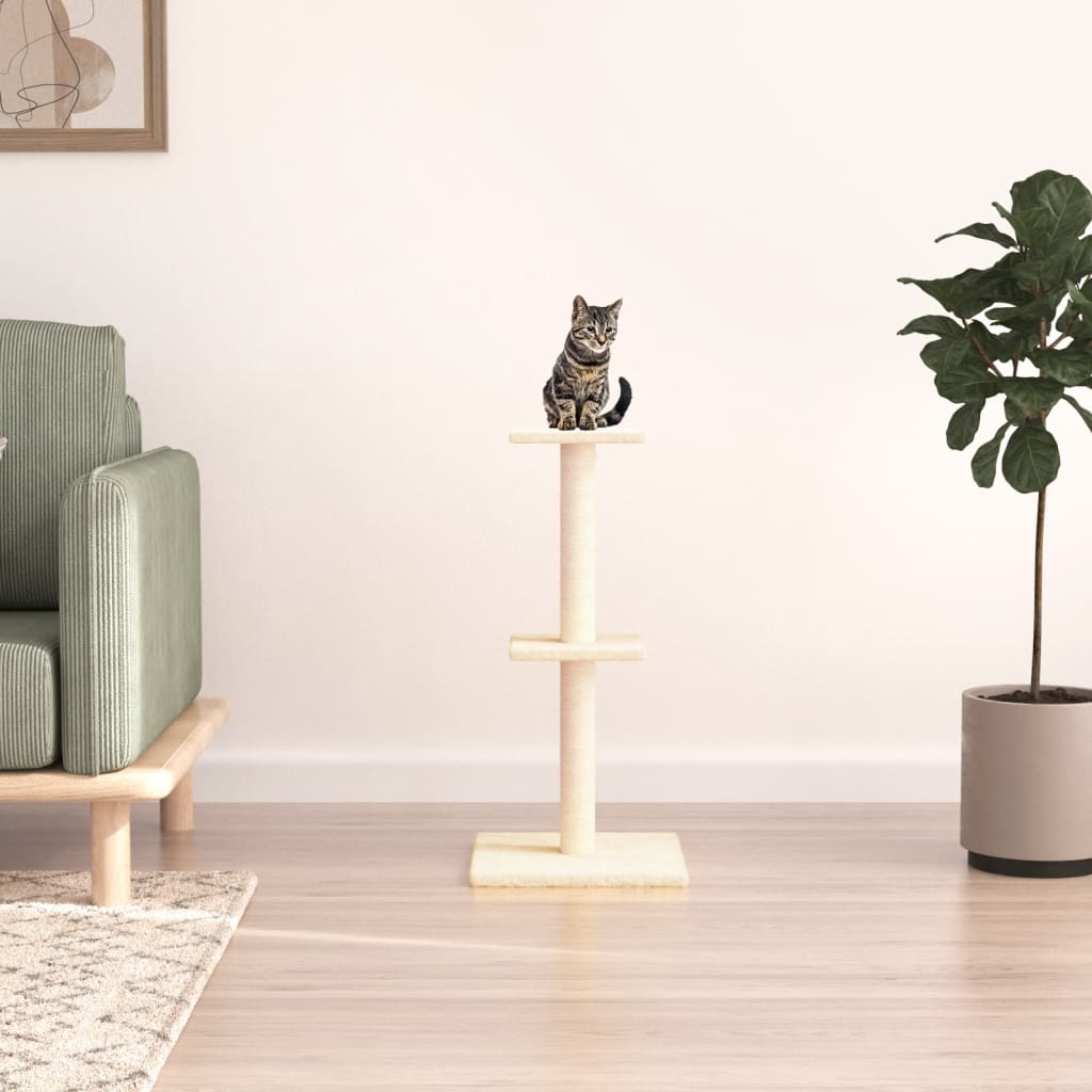 Kattenmeubel Met Sisal Krabpalen 73 Cm Kleurig
