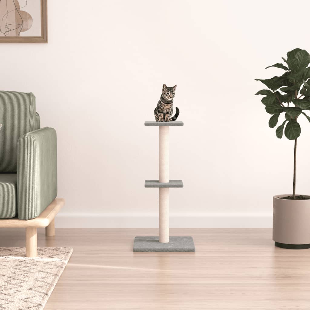 Kattenmeubel Met Sisal Krabpalen 73 Cm Kleurig