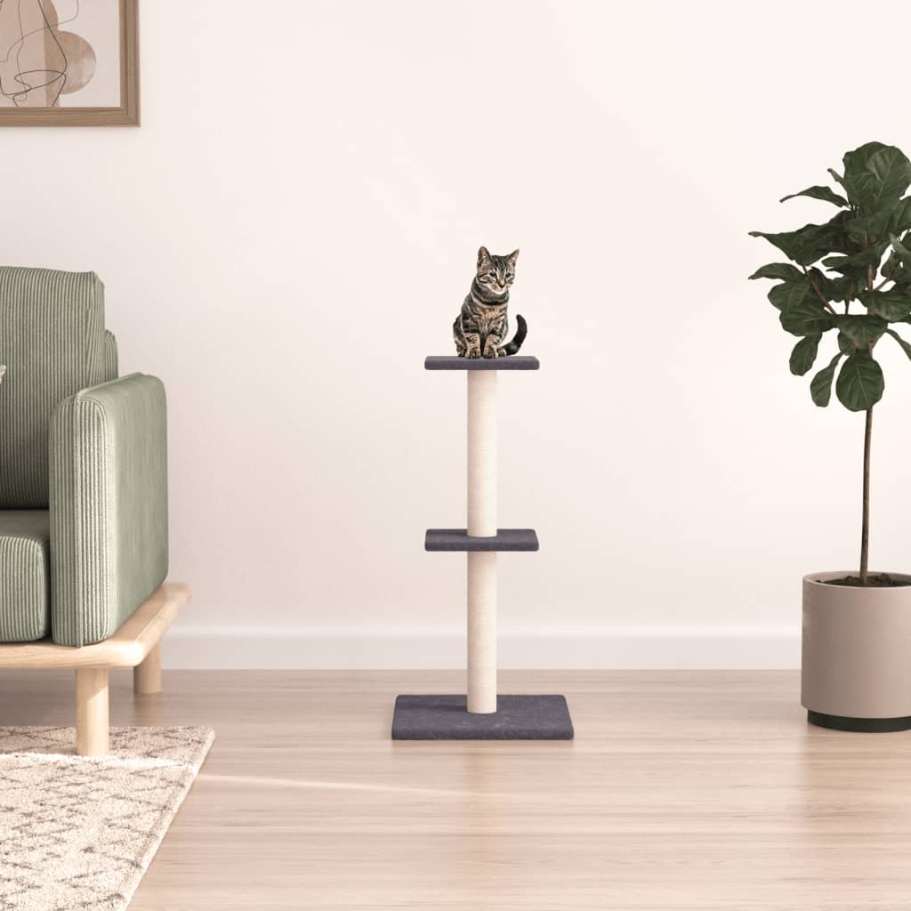 Kattenmeubel Met Sisal Krabpalen 73 Cm Kleurig