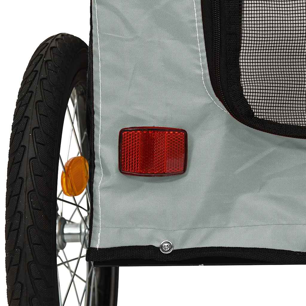 Hondenfietstrailer Oxford Stof En Ijzer En Zwart