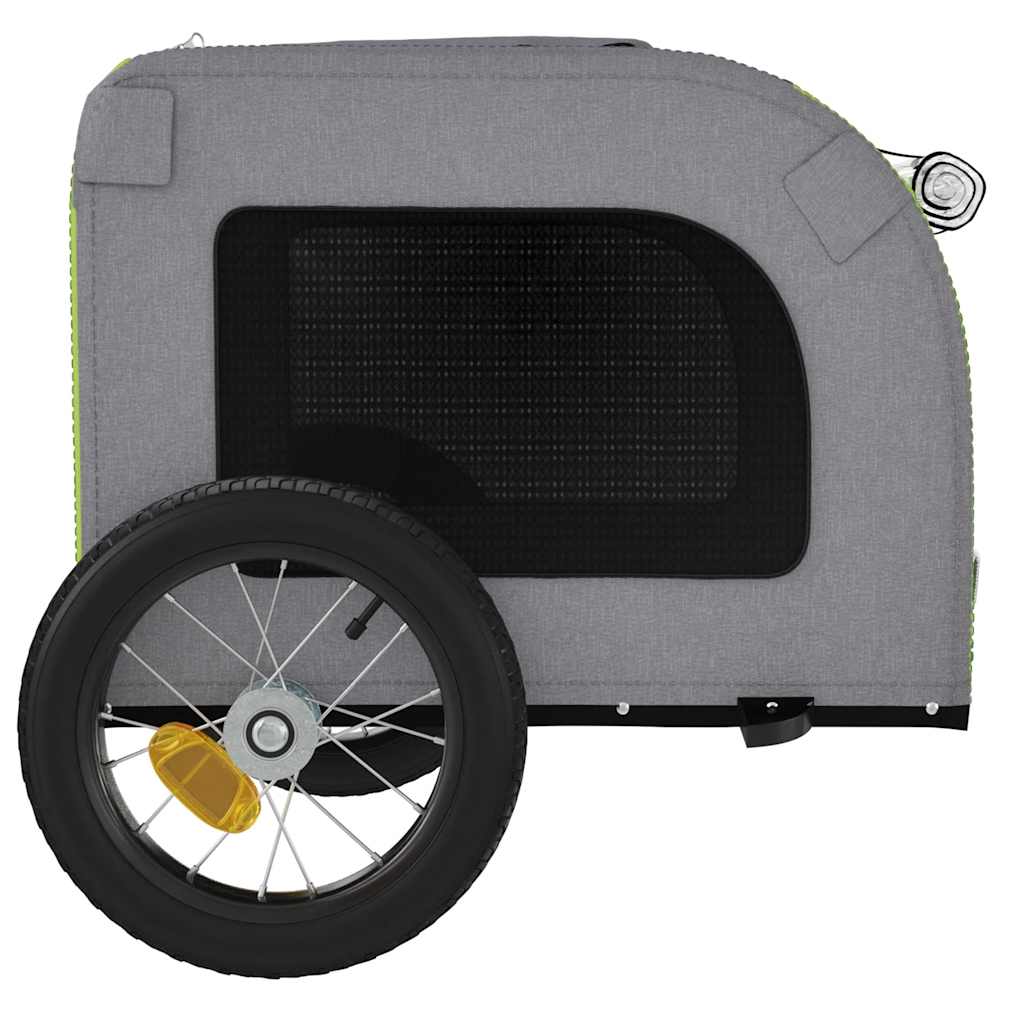 Hondenfietstrailer Oxford Stof En Ijzer En Grijs
