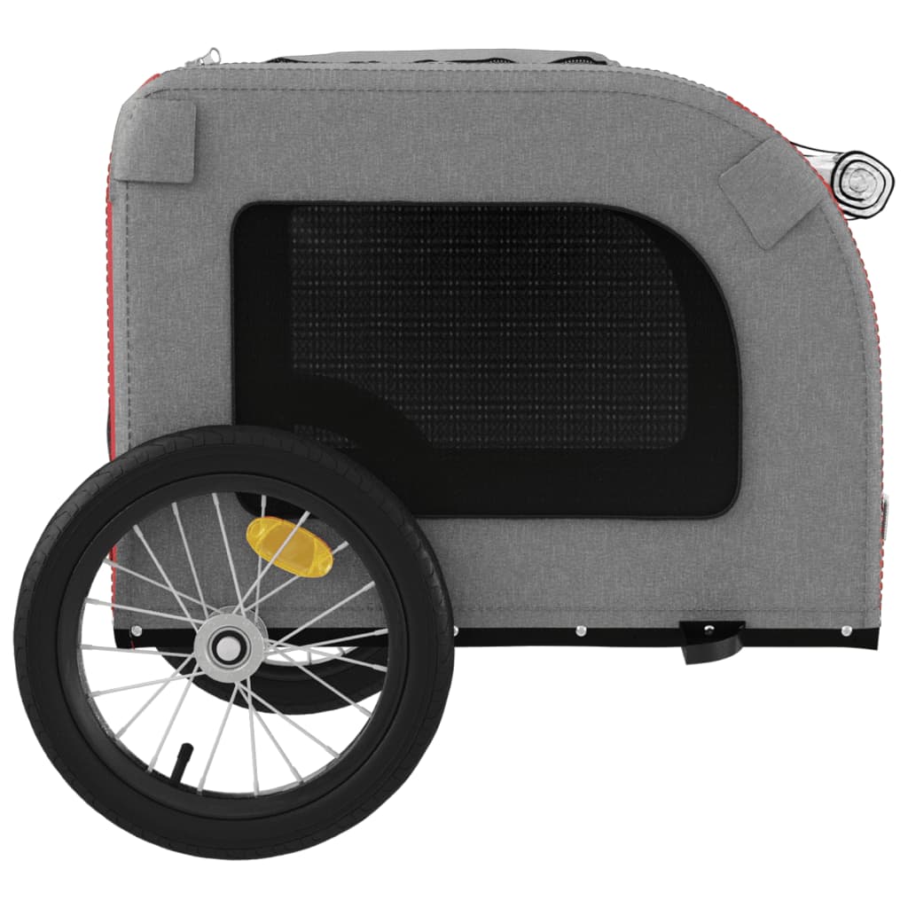 Hondenfietstrailer Oxford Stof En Ijzer En Grijs